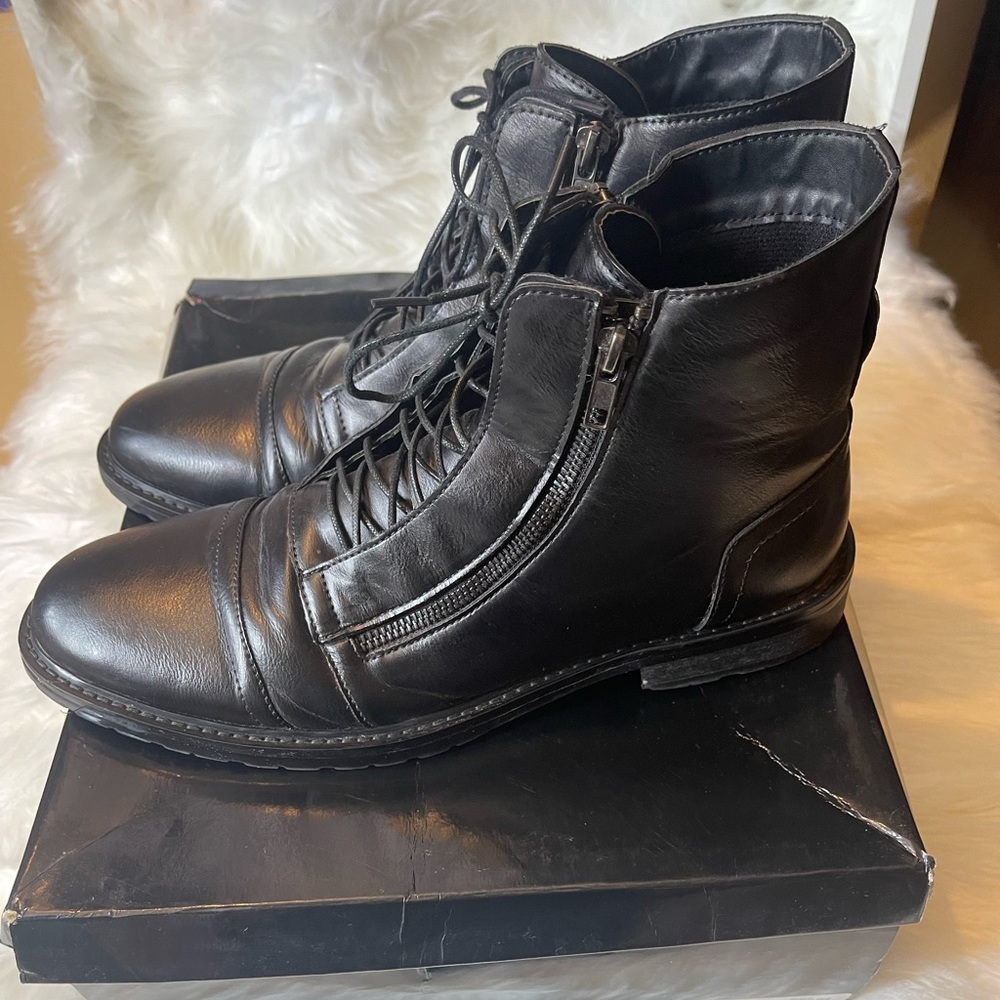 Men G by Guess Black Oxford boots 9.5